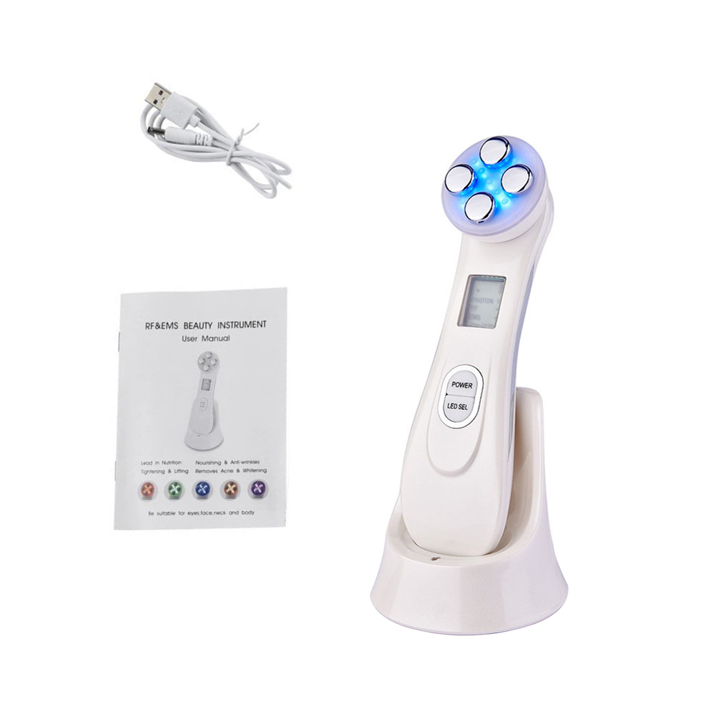 EMS LED Ultrasonic Face Massager XYZDreams