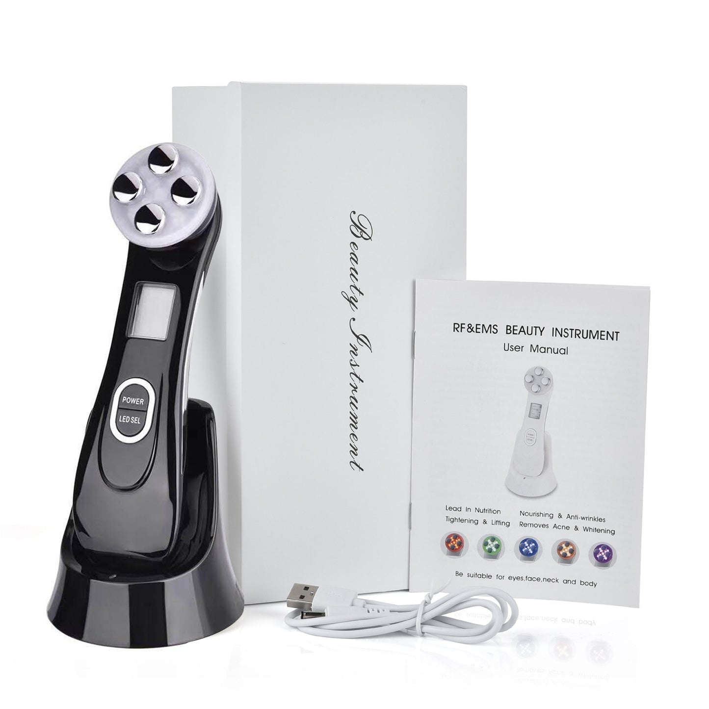 EMS LED Ultrasonic Face Massager XYZDreams