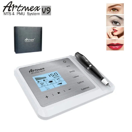 Newest Permanent Makeup Tattoo Machine Artmex V9 Eye Brow Lip Rotary Pen MTS PMU System With V9 Tattoo Needle XYZDreams