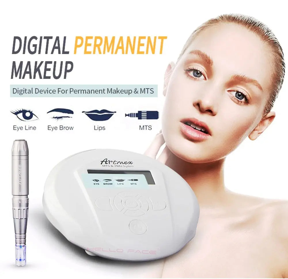 Portable Permanent Makeup Tattoo Machine Artmex V6 Eye brow Lip Line Rotary Pen MTS PMU System Skin Beauty Salon and Home Use XYZDreams