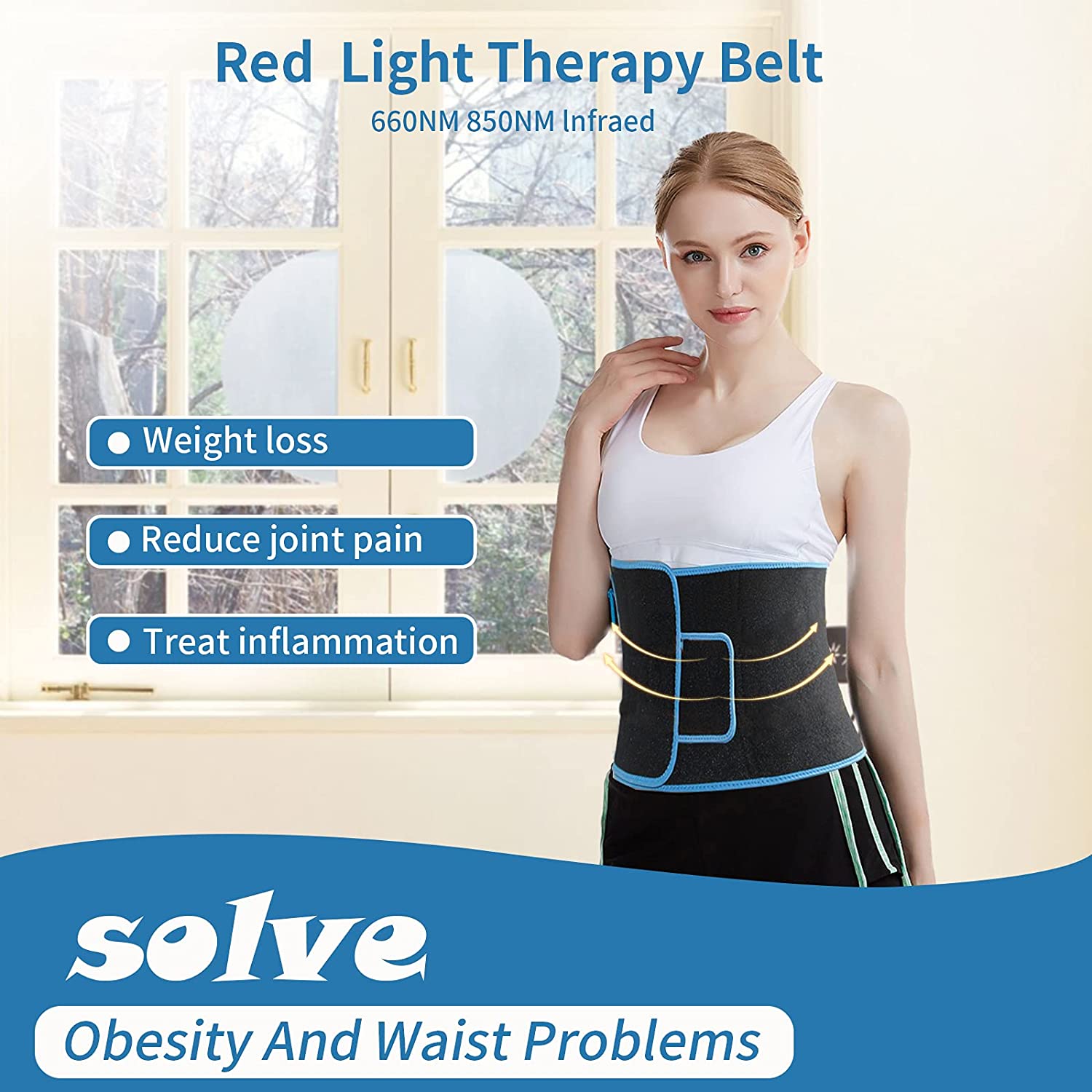 Red LED Therapy Waist Wrap Belt XYZDreams