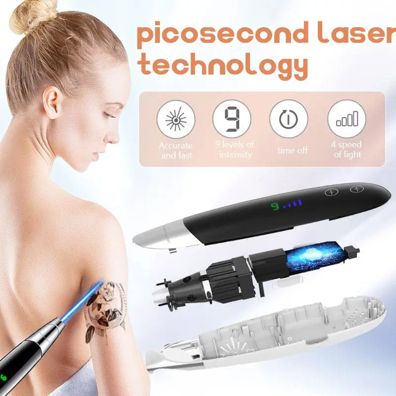 Tattoo Laser Scar Spot Removal Pen Mole Remove Picosecond Blue Light Therapy XYZDreams