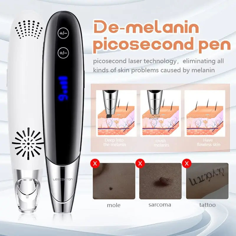 Tattoo Laser Scar Spot Removal Pen Mole Remove Picosecond Blue Light Therapy XYZDreams